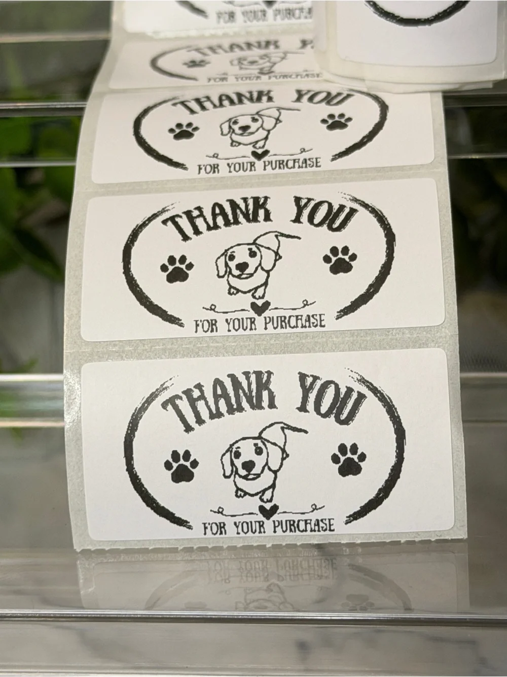 200 Dachshund Thank You Stickers 2x1 Small Business Shipping Labels Cute Dog
